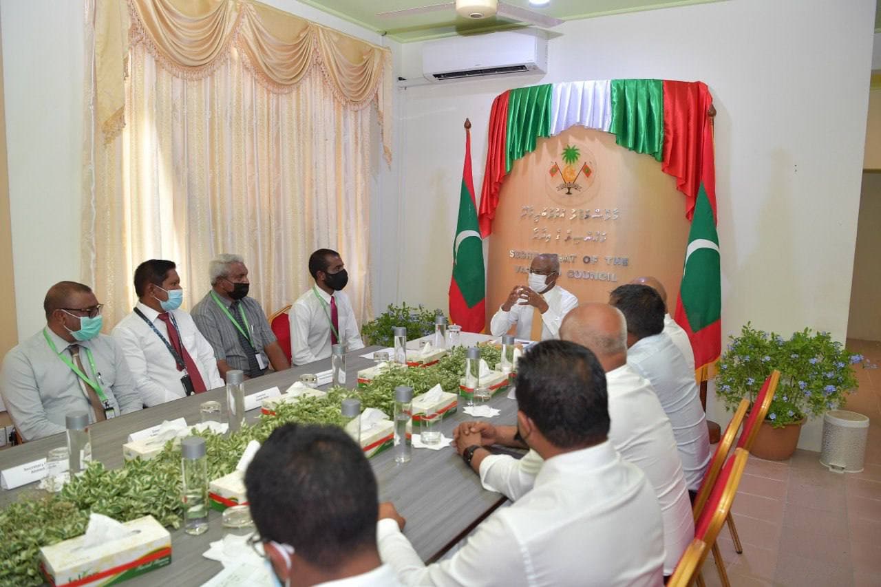 ރައީސުލްޖުމްހޫރިއްޔާއާ އެކު  ރ. އަތޮަޅު ކައުންސިލްގެ ބައްދަލުވުމެއް ވާދޫގައި!