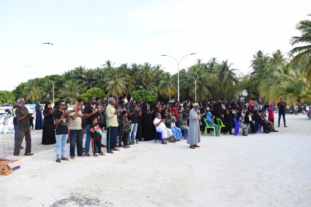 ”ފަލަސްތީނާއެކު ވާދޫ“ ހަރަކާތުން 40،000 އަށްވުރެ ގިނަ ރުފިޔާ!