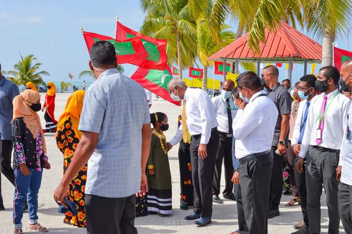 ފޮޓޯ: ރައީސުލްޖުމްހޫރިއްޔާ ދެކަނބަލުން ވާދު އަށް ކުރެއްވި ޒިޔާރަތުގެ ތެރެއިން